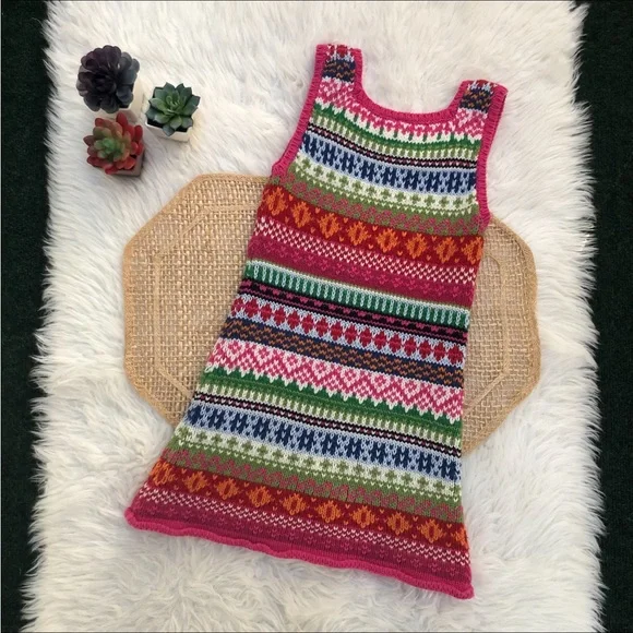 GAP Nordic Sweater Dress Girls 5 - Picture 4 of 10